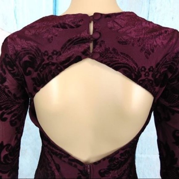 B Darlin Long Sleeves Dress Size 1/2 NWT - Picture 10 of 11